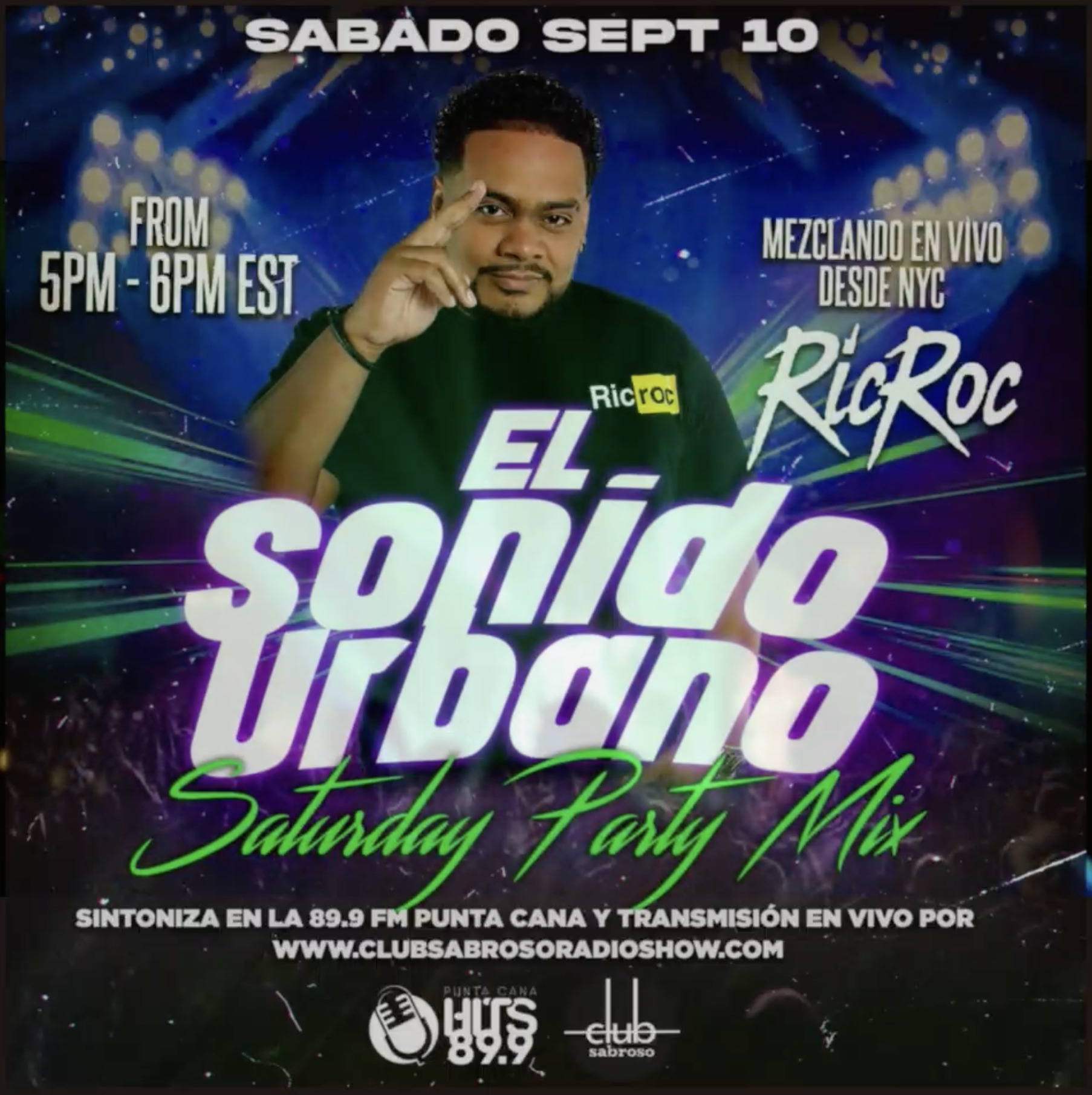 DJ Ric Roc - Saturday Party Mix 89.9 Punta Cana