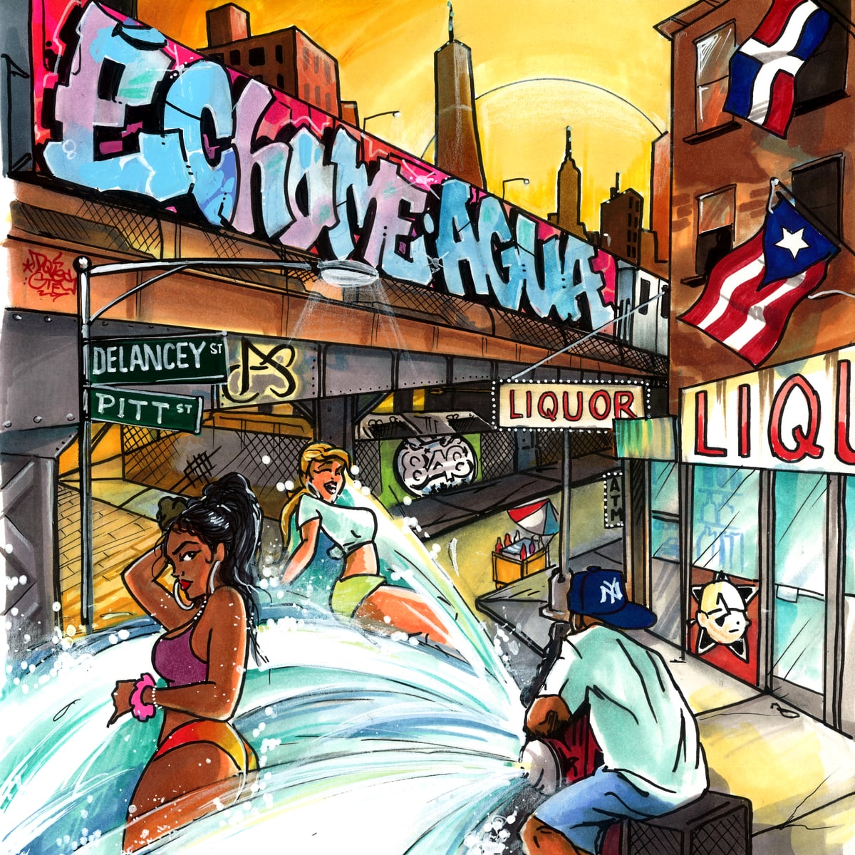 Cover art for “Échame Agua” by Anthony Jolie