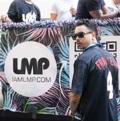 The LMP · IAMLMP.COM banner on the side of the float