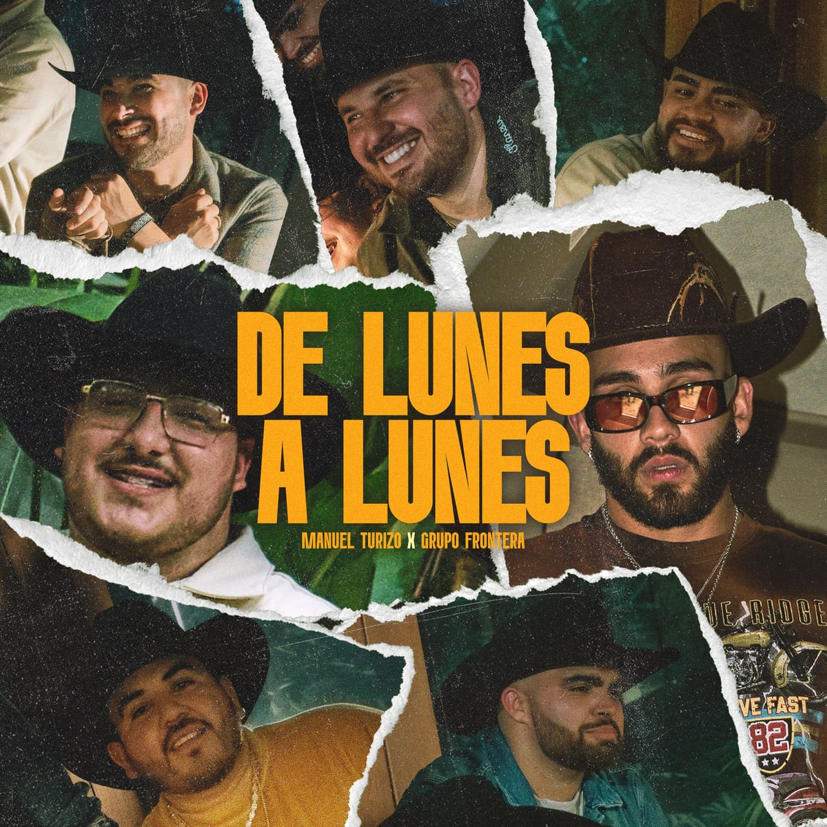 Cover art for “De Lunes a Lunes” by Manuel Turizo and Grupo Frontera