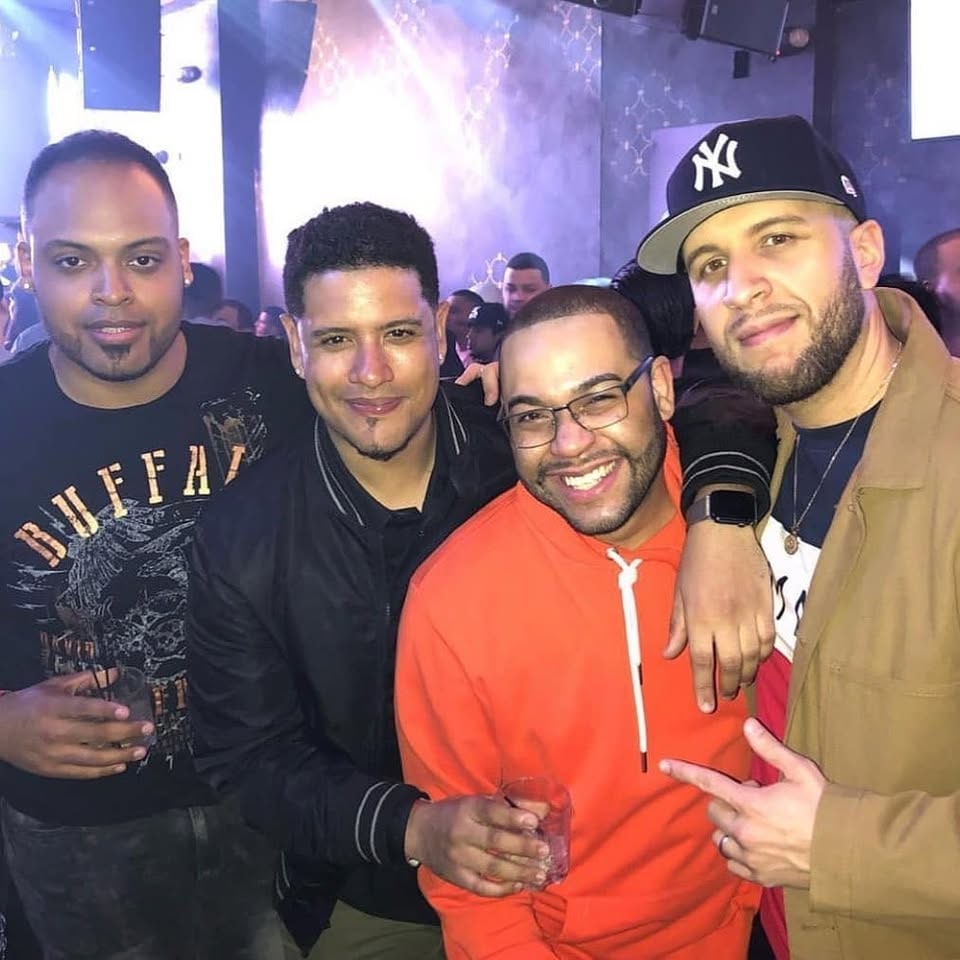 Members of the LMP team at J Alvarez's private album listening party