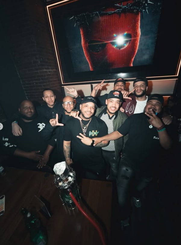 LMP DJs posing together at the meet and greet