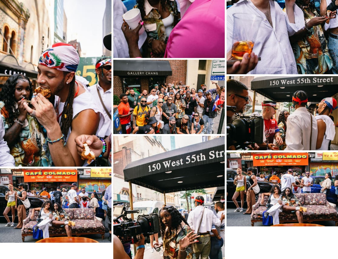 J Noa and fans around the parade weekend in New York