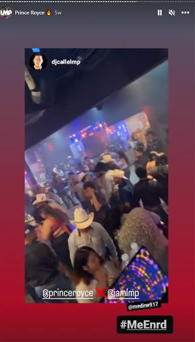 Me EnRD playing in a club, posted by an LMP DJ