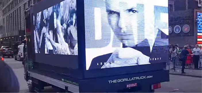 The screen truck showing Pitbull