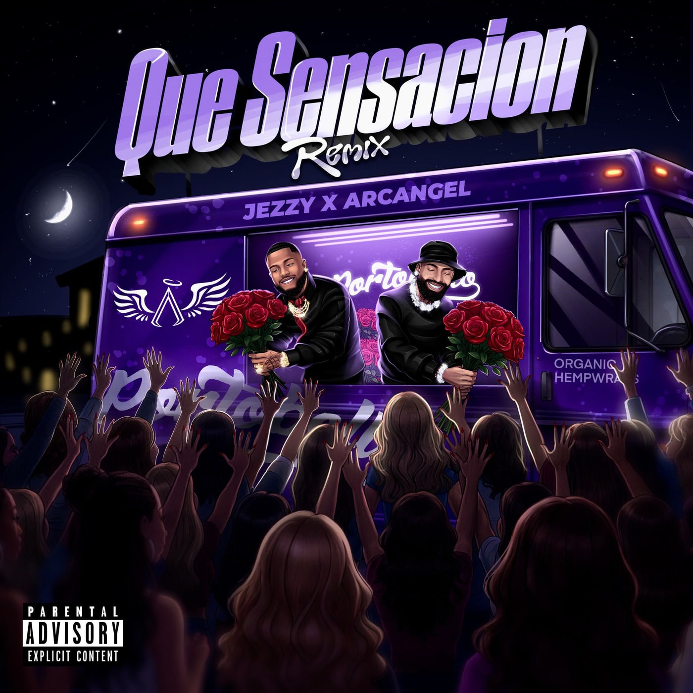 Cover art for “Que Sensación (Remix)” by Jezzy and Arcángel